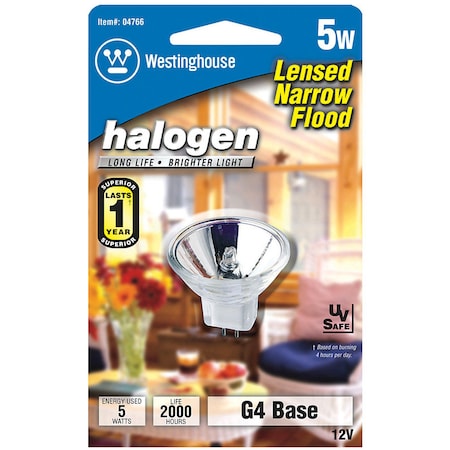 Westinghouse Westinghouse 5 W MR11 Floodlight Halogen Bulb 27 lm White 1 pk 04766